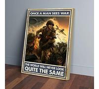 YAASIMOULE Stampe su tela Una volta un uomo vede un veterano di guerra - Arte murale