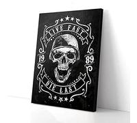 YAASIMOULE Stampe su tela Vivi velocemente, muori per ultimo di Skull Biker, arte murale