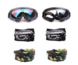 YAAVAAW 2Pcs occhiali di protezione di sicurezza e 4pcs regolabile multi-purpose maschera tattica per Nerf N-Strike Elite pistola giocattolo pistola gioco protezione degli occhi