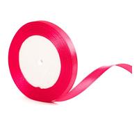 YAAVAAW, nastro sottile magenta rosa caldo da 22 m x 10 mm, nastro per auto da matrimonio, nastro di raso magenta rosa da 2/5 pollici per confezioni regalo, matrimoni, Natale, compleanni, torte