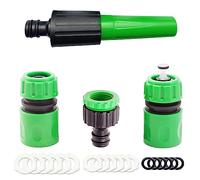 YAAVAAW Set di connettori per tubo da giardino, ugello per tubo, estremità del tubo e connettori Waterstop, connettore per rubinetto per tubo da giardino