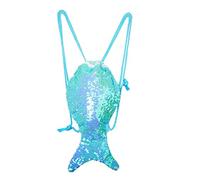 YAAVAAW Zaino Paillettes Bambina Coda di Sirena Reversibile,20 * 30cm Borsa Zaino Bimba Glitter Scintillanti con Corda,Magico Moda Borsa Danza e Sport per Viaggi,Spiaggia,Ragazza,Donne,Adolescenti