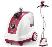 Yabano Piastra a vapore e vapore verticale, 1950 W, vapore professionale 40 g/min, 11 livelli di vapore, serbatoio dell'acqua rimovibile da 1,35 l, tempo di riscaldamento 10 s, supporto mobile