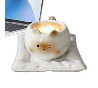 Yabauuop Gatto Per Caffè | Bevande Fredde E Calde Per Tutte Le Stagioni - Da Caffè In Ceramica A Forma Di Gatto,Per Latte Succo Cioccolata Calda Casa Campeggio Dormitorio Raduno Festa Amanti Degli