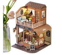 Yabauuop Kit Casa in Miniatura,Modellino 3D in Legno per Realizzare Case | Giocattoli Artigianali in Legno Decorazione Casa per Ragazzi Adulti Bambini,Decorazione Domestica per Famiglie Bambini
