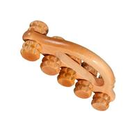 Yabauuop Massaggiatore rulli manuale, Rullo massaggiante portatile | Massaggiatore muscolare manuale in legno,Principi meccanici Strumento per massaggio con struttura rulli per schiena, gambe,