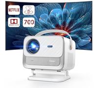 YABER Proiettore V12 con Netflix Official, Proiettore Dolby Audio 4K, 1080P 700ANSI Full HD con supporto, proiettore autofocus con WiFi6 e Bluetooth5.2, 60Hz proiettore home cinema per esterni/casa,