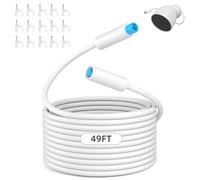 YaCeSyn Prolunga di alimentazione impermeabile per Google Nest Cam Outdoor (cablata, 2a generazione), IP67 resistente alle intemperie per interni/esterni, cavo extra lungo per alimentazione continua