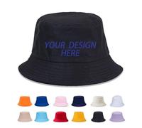 Yacheng Cappello da Pescatore Personalizzato,Cappello Pescatore Personalizzati Ricamo con Testo E Logo,Unisex,Perfetti per Proteggersi dal Sole in Estate.