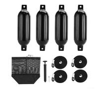 Yacht, 2/4 palline gonfiabili anti-collisione in PVC con fori centrali per paraurti di ormeggio nautico per barche a vela (4)