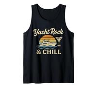 Yacht Rock e Chill - Soft Rock Musica Vintage Tramonto Canotta