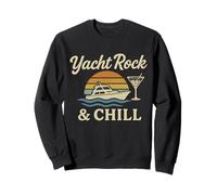 Yacht Rock e Chill - Soft Rock Musica Vintage Tramonto Felpa