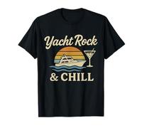 Yacht Rock e Chill - Soft Rock Musica Vintage Tramonto Maglietta