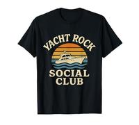 Yacht Rock Social Club - Musica Soft Rock Vintage Tramonto Maglietta