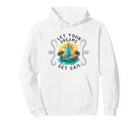 Yachting Barca a Vela Marinaio Navigar Sail-Dreams Veliero Felpa con Cappuccio