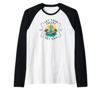 Yachting Barca a Vela Marinaio Navigar Sail-Dreams Veliero Maglia con Maniche Raglan