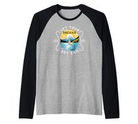 Yachting Barca a Vela Marinaio Navigar Sail-Dreams Veliero Maglia con Maniche Raglan