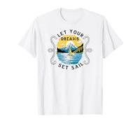 Yachting Barca a Vela Marinaio Navigar Sail-Dreams Veliero Maglietta