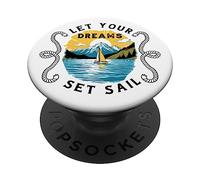 Yachting Barca a vela Marinaio Navigar Sail-Dreams Veliero PopSockets PopGrip Adesivo
