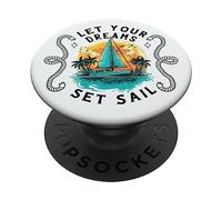 Yachting Barca a vela Marinaio Navigar Sail-Dreams Veliero PopSockets PopGrip Adesivo