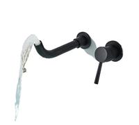 YACODLUL Rubinetto for lavabo, Maniglia Singola, Montaggio a Parete, lavandino del Bagno, Rubinetto for lavabo, Lavanderia, Balcone, Rubinetto for lavabo del Bagno(Chrome)