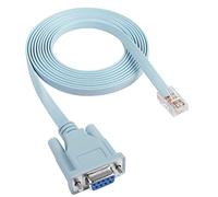 YACSEJAO 3M/9.8FT Cavo console DB9 a RJ45 DB9 9 Pin femmina Porta seriale RS232 a RJ45 Convertitore compatibile con Cisco Router Switch (blu)