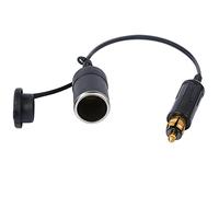 YACSEJAO Adattatore da Hella (Din) a standard per accendisigari - Prolunga cavo, presa adattatore per accendisigari maschio europeo Din Plug 12V 24V per moto e camion