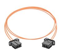 YACSEJAO Auto fibra ottica loop cavo 1M/3,3FT Anti-Pull impermeabile ad alta temperatura resistente PBT Audio amplificatore auto più cavo in fibra ottica (Maschio-Maschio)