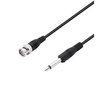 YACSEJAO Cavo adattatore da BNC a 6,35 mm TS 2M / 6,6FT 1/4 "Spina mono a BNC Spina BNC Cavo connettore bidirezionale per CCTV DVR Telecamera Antenna Radio e altro