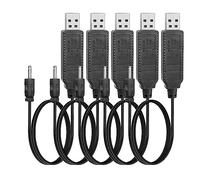 YACSEJAO Cavo da USB a DC 2.0mm 5 Pack USB 2.0 Tipo A Maschio a 3.7V DC 2.0mm Jack Adattatore di alimentazione per Drone RC Quadcopter FPV Aereo Parti Ricarica Batteria al Litio