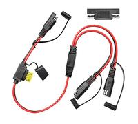 YACSEJAO Cavo di prolunga splitter 16AWG 2FT/60CM 1 su 2 SAE spina di corrente adattatore con protezione 20A e spina di inversione di polarità