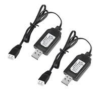 YACSEJAO Confezione da 2 cavi di ricarica USB per batteria LiPo da 7,4 V, per modelli RC, Buggy, auto, camion, barca (XH-3P)