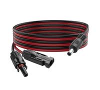YACSEJAO Connettore a pannello solare a DC 5,5 x 2,1 mm, cavo di prolunga da 16 AWG, pannello solare a DC, per caricabatterie a pannello solare e generatore solare portatile (4,9 FT/1,5 m)