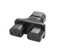 YACSEJAO IEC 320 C14 a Dual C13 Adattatore C14 a 2 X C13 UPS Server Y Splitter per computer, proiettori, scanner, stampanti, ecc.