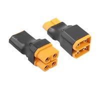 YACSEJAO RC XT60 Serie Connettore XT60 1 a 2 Parallelo Batteria Connettore per RC NiHM Lipo Batteria ESC (1 femmina a 2 maschio+2 femmina a 1 maschio)