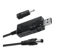 YACSEJAO USB 5V a 9V/12V Step Up Cavo 2,6FT/0,8M USB a 9v, 5v a 12v Step Up Step Up Convertitore di tensione con jack DC 5,5 x 2,1 mm (3,5 x 1,35 mm)