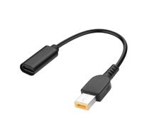 YACSEJAO USB C a Slim-Tip Cavo di Ricarica Del Computer Portatile 100W Rettangolo ThinkPad X1 11,0 * 4,5mm a USB Tipo C Cavo di Ricarica PD Supporto 20V 5A per Portatile