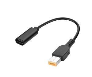 YACSEJAO USB C a Slim-Tip Cavo di Ricarica Del Computer Portatile 100W Rettangolo ThinkPad X1 11,0 * 4,5mm a USB Tipo C Cavo di Ricarica PD Supporto 20V 5A per Portatile