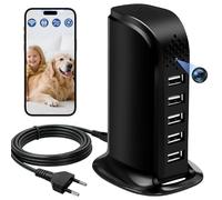 Yadayuki Telecamera Spia,Mini Telecamera Spia Nascosta con 5 Porta USB