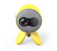 YADECL Mini proiettore portatile per bambini Proiettore domestico 3D per home theater Piccolo Proiettore 1080P Compatibile con il telefono cellulare (Colore : Black-Blue Exorcist1)