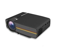 YADECL Proiettore Piccolo proiettore Telefono cellulare Mini Home Theater Wifi1080P Dormitorio portatile Camera da letto Computer Senza schermo TV (Colore : Svart)