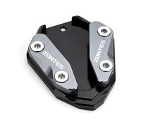 YADFUNMO Piastra di prolunga CNC per moto, adatta per ZONTES 368 G E K 368G 368K 368E 501G 2024 2025 2026, accessorio di estensione per cavalletto laterale (titanio)