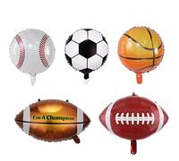 YADIRF Set di 25 palloncini da baseball, calcio, pallacanestro, rugby, per giochi sportivi, lauree, feste di compleanno, decorazioni per feste di compleanno, bomboniere