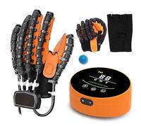 Yadlan 2023 Esercitatore Elettrico per Dita della Mano Guanti per Robot per la Riabilitazione per Pazienti con Ictus Emiplegia, Ringiovanisci Le Dita(Size:Mano Sinistra XXL)
