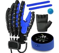 Yadlan Litation Robot Gloves Hand Rehab Robotic for Stroke Recovery Exercises, Half-Paralysis, Stroke, Brain Infarction And Hand Treatments(Size:M Mano Sinistra,Color:Blu)