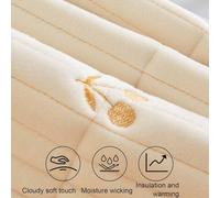 Yadlan Materasso da Pavimento Giapponese A Quadri, Futon in Cotone Pieghevole e Lavabile, Spesso Arrotolabile, Tatami, Comodo Materasso da Terra per Salotto da Campeggio Grey 100x200cm