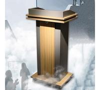 Yadlan Podio da Conferenza in Legno con Contenitore A Due Livelli, Leggio in Legno Ideale per Scuole, Chiese Ed Eventi, Perfetto per Presentazioni e Conversazioni in Pubblico