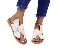 Yadlan Sandali da Donna per La Correzione Dell'alluce Valgo, Scarpe Ortopediche per Osso Dell'alluce Eleganti Comodi Aperti alla Moda Estivi Piatta Ciabatte da Spiaggia(Size:42,Color:Bianco)