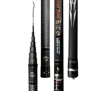 YADLCR Canna da Pesca in Carbonio Telescopica 15m, Adatta per Spinning, Canna da Nidificazione, Attrezzi da Pesca