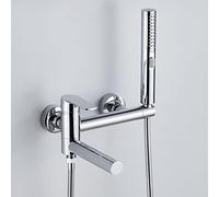 YADLCR Rubinetto da Doccia per Vasca da Bagno con soffione Doccia a Mano, Rubinetto Miscelatore Parete, Rubinetto per Doccia, Monocomando Rubinetto per Vasca in Ottone a 3 modalità (Color : Chrome)
